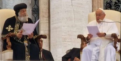 les 2 papes 100523 place saint pierre